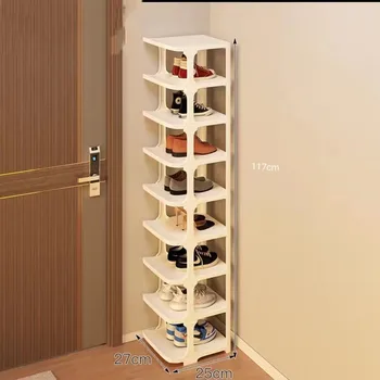 Многоэтажный обувной шкаф вертикальный компактный высококачественный полипропиленовый стеллаж для обуви приемник простая комбинированная стойка полка для обуви на крыльце