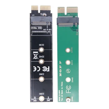 Адаптер PCIE для NVME M.2 SSD PCI-E SSD Raiser Конвертер твердотельных накопителей M Key 1xTest Card Поддерживает 2230 2242 2260 2280 M.2 SSD