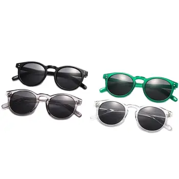 Модные солнцезащитные очки в круглой оправе, солнцезащитные очки в маленькой оправе для женщин, Пляжные солнцезащитные очки с защитой от UV400 Оптом