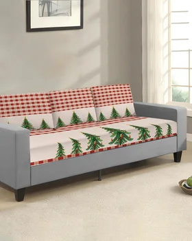 Рождественская елка Плед Чехол для подушки сиденья дивана Протектор мебели Эластичный Моющийся Съемный чехол для дивана Эластичные чехлы для диванов