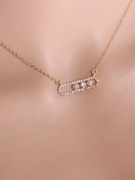 Модное Продолговатое Хрустальное Ожерелье С Подвеской Love Для Женщин