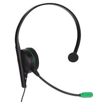 Игровая гарнитура с одним ухом 3,5 мм Стерео Проводная Гарнитура с одним ухом с микрофоном и встроенным управлением для PS4 для Xbox One для ПК Ноутбука