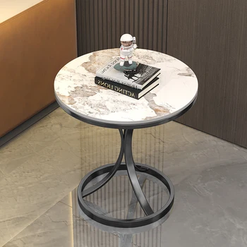 Современные маленькие журнальные столики Обеденный дизайн Прикроватные Круглые журнальные столики для гостиной Nordic Luxury Couchtisch Мебель для дома SR50CT