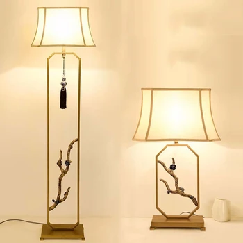 Торшер для гостиной, декоративная лампа для кабинета в стиле ретро в китайском стиле