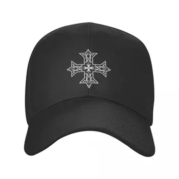 Белый чехол с коптским православным крестом, кепка из полиэстера, модная для взрослых, регулируемая кепка, приятный подарок