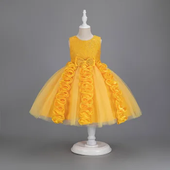 Mosengkw Новое детское платье из марли с неровным подолом, пышная юбка принцессы без рукавов на день рождения