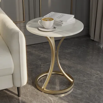 Скандинавские Чайные столики Журнальный столик в гостиной Современный Центральный стол Золотые Круглые столы Креативный Дизайн мебели для гостиной Мраморный стол