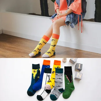 Высококачественные детские носки Monster, удобный хлопковый материал, модные носки с длинными рукавами, модные носки, популярные детские носки, долговечные
