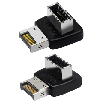 Адаптер заголовка USB C на передней панели Адаптер USB на передней панели Вертикальный преобразователь заголовка типа E для материнской платы компьютера