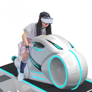 Зарабатывайте Деньги, Управляемые Монетой Игры 9D VR Moto Игровой Автомат Motor Ride Game VR Space Wheel Race Гоночный Автомобиль для парков развлечений и Торговых центров