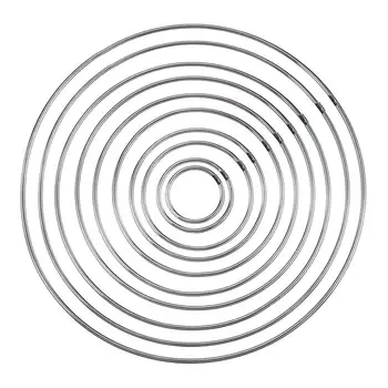 Металлический Ловец Снов Reve Circle Кольца Находки Висячие Круглые Cercle Metal Pour Attrape Reve Net Ювелирные Изделия DIY Ловец Снов 10шт