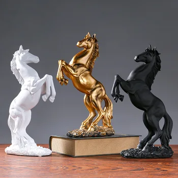 Статуя Скандинавской лошади, скульптура из смолы, Мгновенный успех, Художественное украшение, мебель для дома, гостиной, спальни, офисного стола, украшения