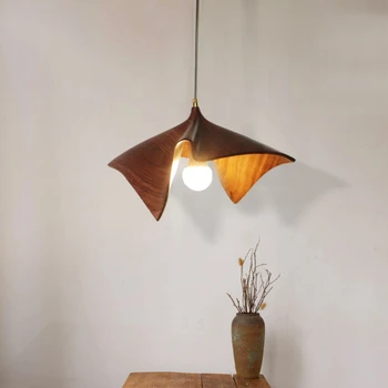 Люстра для столовой в стиле Ваби Саби, винтажная дизайнерская креативная настольная лампа для бара, винтажная лампа для кабинета в спальне