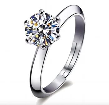 SPR2 Роскошные кольца с камнями для женщин обручальные кольца из стерлингового серебра sona stone обручальное кольцо SmartBuy