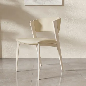 Современные легкие роскошные обеденные стулья в скандинавском стиле со спинками, табуретки для домашней косметики, Повседневная простая мебель для столовой