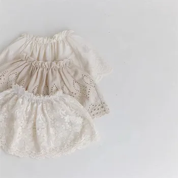 Кружевная юбка с вышивкой Four Seasons для новорожденных, платье Принцессы для маленьких девочек