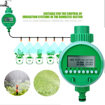 Таймер автоматического полива Устройство управления садовой водой Интеллектуальный контроллер клапана ЖК-дисплей Электронный индикатор полива