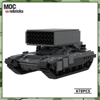 Серия военных машин TOS-1A MLRS Танк MOC Строительный блок DIY Модель Головоломка Оригинальность Образование Кирпичные игрушки для Рождественских подарков