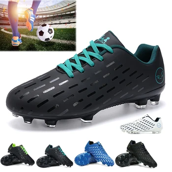 Высококачественная футбольная обувь TF/FG для мужчин, спортивная обувь для футбола, шипованные ботинки, настоящие бутсы для профессионального футзала