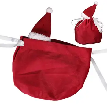 Рождественские Тканевые сумки на шнурке Праздничные Подарочные пакеты на шнурке Праздничные Подарочные пакеты Портативный Модный Подарок