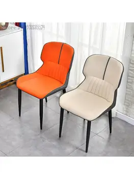 Обеденный стул домашний современный минималистичный скандинавский легкий роскошный утюг art ins чистый красный стул для макияжа стул с мягкой спинкой