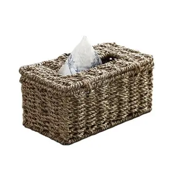 Плетеная корзина CAMIGEL, креативная настольная коробка для тканых салфеток