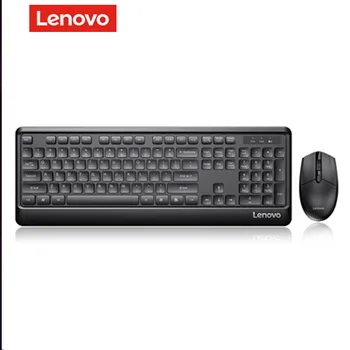 Комплект клавиатур Lenovo KN102 2.4G Wireless Frivolity Шоколадные клавиатуры Игровые аксессуары для ноутбуков для работы в офисе Черный