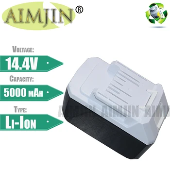 AIMJIN 14,4 В 5000 мАч BL1413G Литий-Ионный Аккумулятор Для Makita BL1460G DC18WA DMR106 UH480D UH520D UM165D UR140D