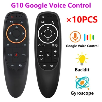G10SPro 10ШТ G10S G10 Google Voice Contrl Пульт Дистанционного Управления Air Remote Mouse Гироскоп для Android TV box H96 X96 HK1