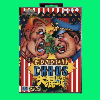 Самый популярный Игровой Картридж General Chaos 16-Битная Игровая Карта MD С Коробкой Для Sega Megadrive / Genesis