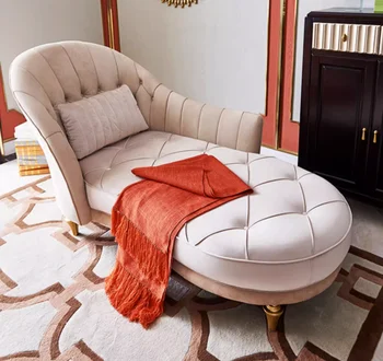 Легкое роскошное современное минималистичное креативное кресло princess с откидной спинкой Европейский диван американский диван для отдыха и красоты роскошный кожаный диван