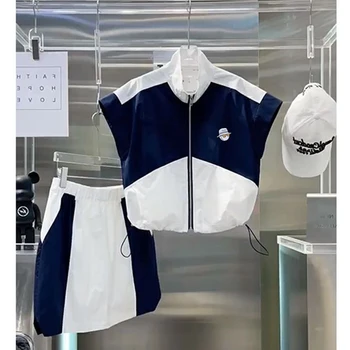2023 Одежда для гольфа Высококачественное женское цельное платье Летние костюмы для гольфа Женская одежда для гольфа Новый комплект женской юбки из двух частей