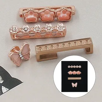Металлическое кольцо с отделкой, пряжка-бабочка для Apple Watch, ремешок для часов, орнамент, ремешок для часов, Декоративное кольцо, декор для ногтей