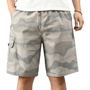 Летние мужские шорты-карго 2023, тактические Короткие брюки, мужские модные повседневные камуфляжные шорты-карго для мужчин