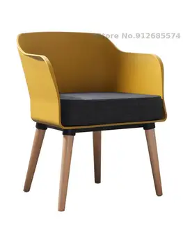 Слева внизу креативная гостиная столовая модельная комната модная спинка подлокотник макияж одноместный кофейный стул тканевый диван-кресло