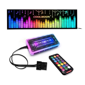 Для COOLMOON LED Power Light Board RGB Цветная боковая панель Кронштейн видеокарты 32 см