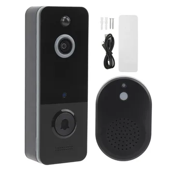 Умный Wifi видеодомофон ABS 2-полосный аудио Инфракрасный видеодомофон ночного видения Камера 1080P 2,4 ГГц для дома