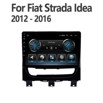 Автомобильное радио GPS Android 12 Мультимедийный видеоплеер Авто Стерео аудио для Fiat Strada Idea 2012 2013 2014 11 Камера Carplay БЕЗ DVD
