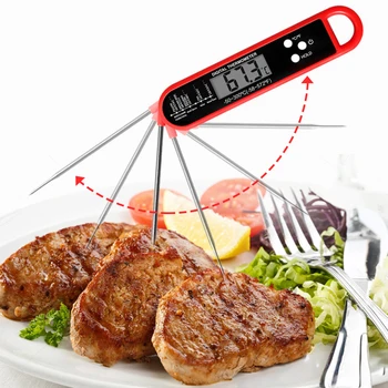 Водонепроницаемый цифровой кухонный пищевой термометр для мяса, воды, молока, приготовления пищи, зонд для барбекю, Электронный термометр для духовки, Кухонные инструменты