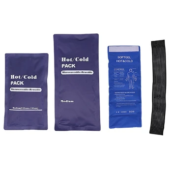 Гелевый компресс со льдом, мягкий Многоразовый холодный / Горячий компресс, подарок для лечения теплом и холодом
