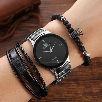 Стильные кварцевые наручные часы с кожаными браслетами для мужской моды часы мужские Montre Reloj