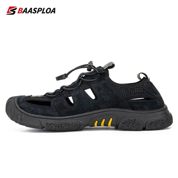 Baasploa Мужская обувь для верховой езды 2023 Летняя уличная болотная обувь, водная обувь для мужчин, нескользящие пляжные сандалии, Бесплатная доставка