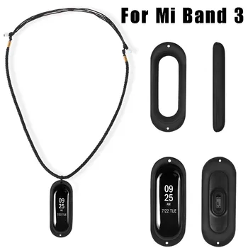 Модное вязаное ожерелье, чехол-держатель для Xiaomi Mi Band 3, защитный чехол от потери с резиновыми подвесками, аксессуар