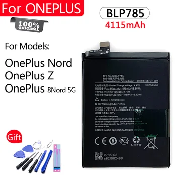 100% Оригинальный Аккумулятор BLP785 Для Oneplus Z OnePlus 8 Nord 4115mAh Высококачественная Сменная батарея