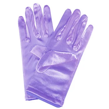 Новые красочные атласные перчатки для танцевального представления с полными пальцами
