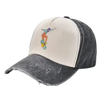 Яркая наклейка с изображением персонажа на одном колесе, Ковбойская шляпа, пляжная шляпа, роскошная шляпа, мужские шляпы Для мужчин, женские