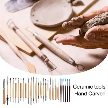 Набор глиняных инструментов, Прочные наборы для лепки из глины, профессиональные наборы для художественных творений, подарок для керамических поделок