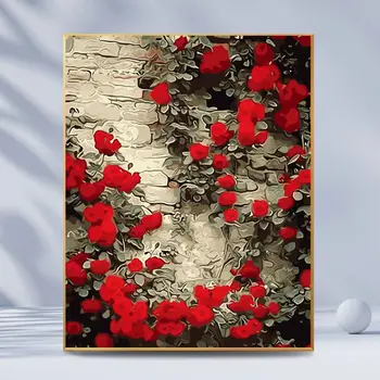 3258Ann-Тюльпан diy цифровая картина маслом картина маслом акриловая цветочная живопись взрывная ручная пейзажная живопись