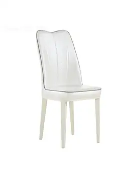 Скандинавский простой современный шезлонг модный обеденный стул для гостиной дома отеля обеденный стул в европейском стиле мягкий кожаный стул