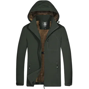 Плюшевая куртка, мужская ветровка, негабаритная свободная повседневная однотонная минималистичная одежда, быстросохнущая куртка для зарядки на открытом воздухе